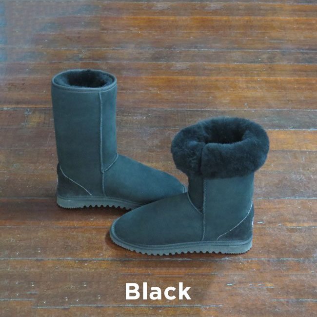 uggs black mid calf