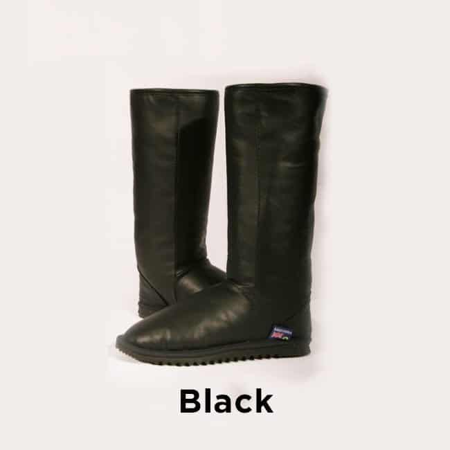 Black Tall Leather Ugg Boots Perth