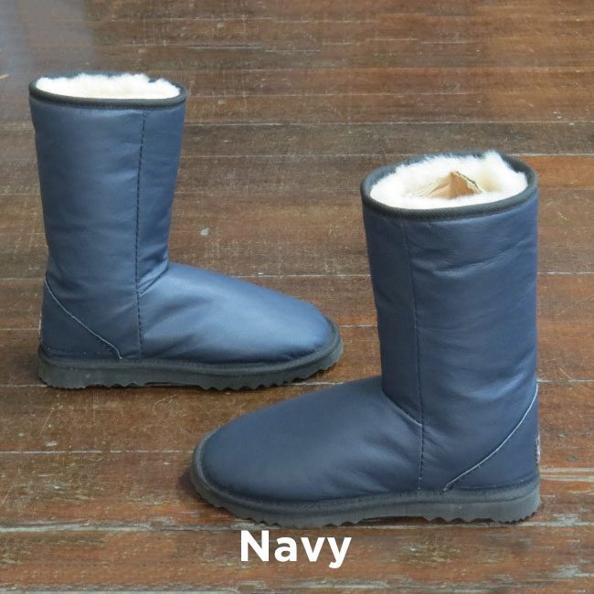 navy calf boots