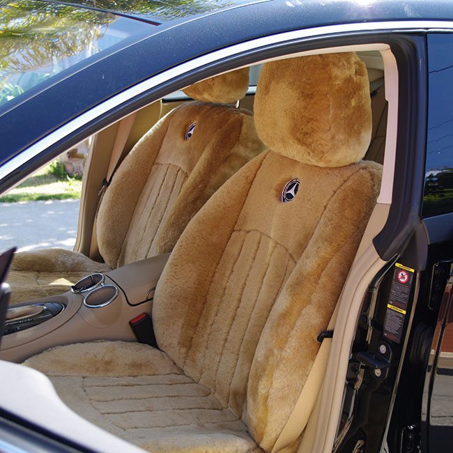 Sheepskin Car Seat Cover Perth - Eagle Wools