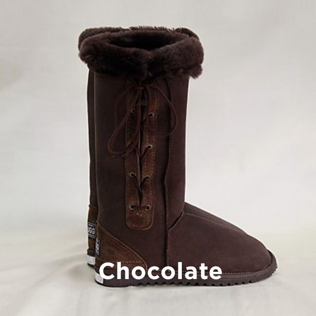 brown lace up ugg boots