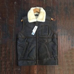 leather sheepskin jacket vest Perth