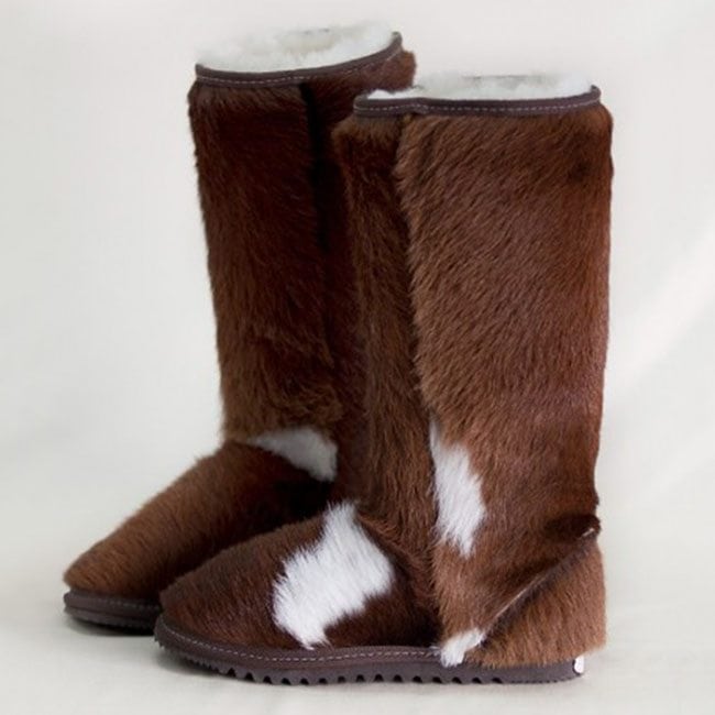 cow skin uggs