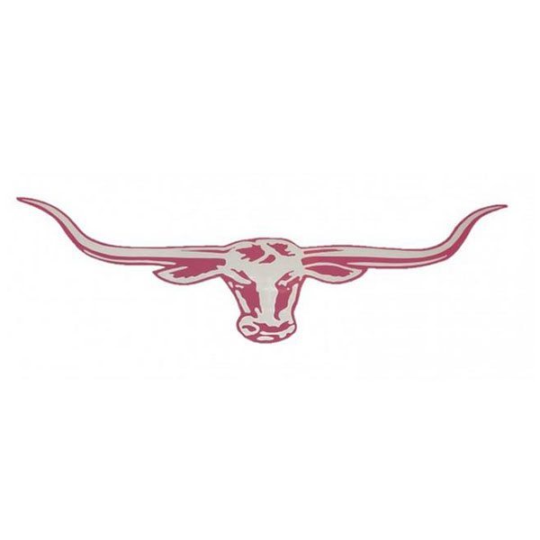 70cm Longhorn Decal - Pink