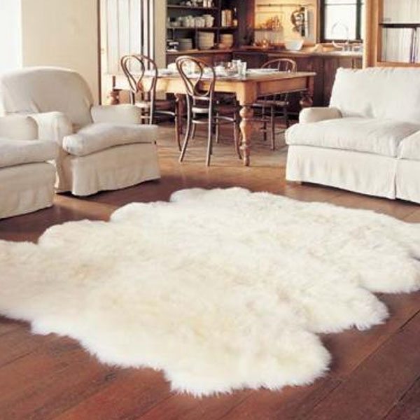 8 piece sheepskin rug