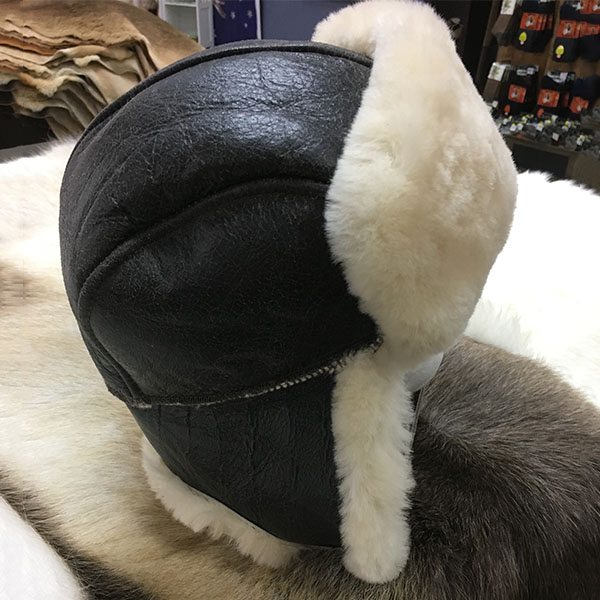 leather bombers hat
