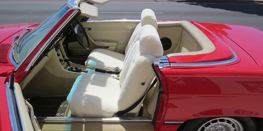 These Sheepskin Car Seat Covers Are, Red Sheepskin Car Seat Covers